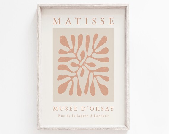 Matisse Terracotta Cut-Out Seaweed Frond Musee d'Orsay Poster