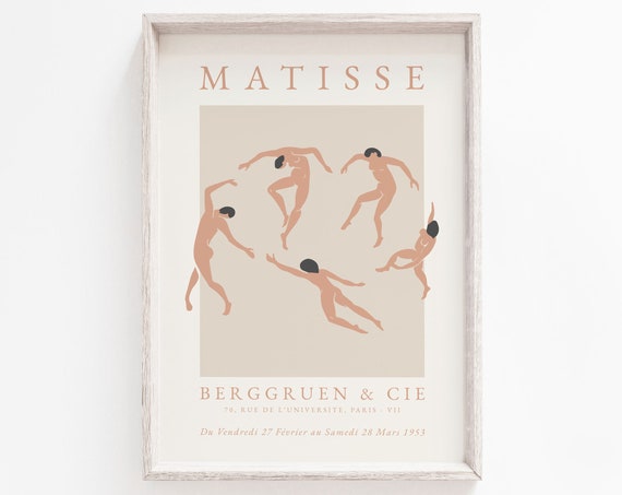 Boho Neutral Print Wall Art Print Matisse Wall Art Prints Henri Matisse Print Dancing Print Instant Matisse Print