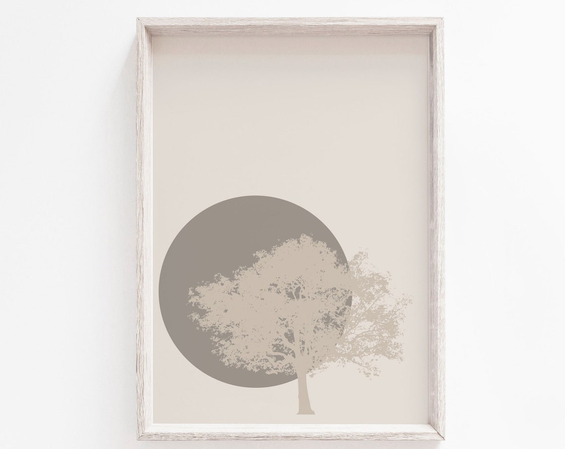 Tree Print Wall Art Print Neutral Print Beige Print Tree Wall Art Beige Wall Art Wall Art Wall Art Minimalist Print