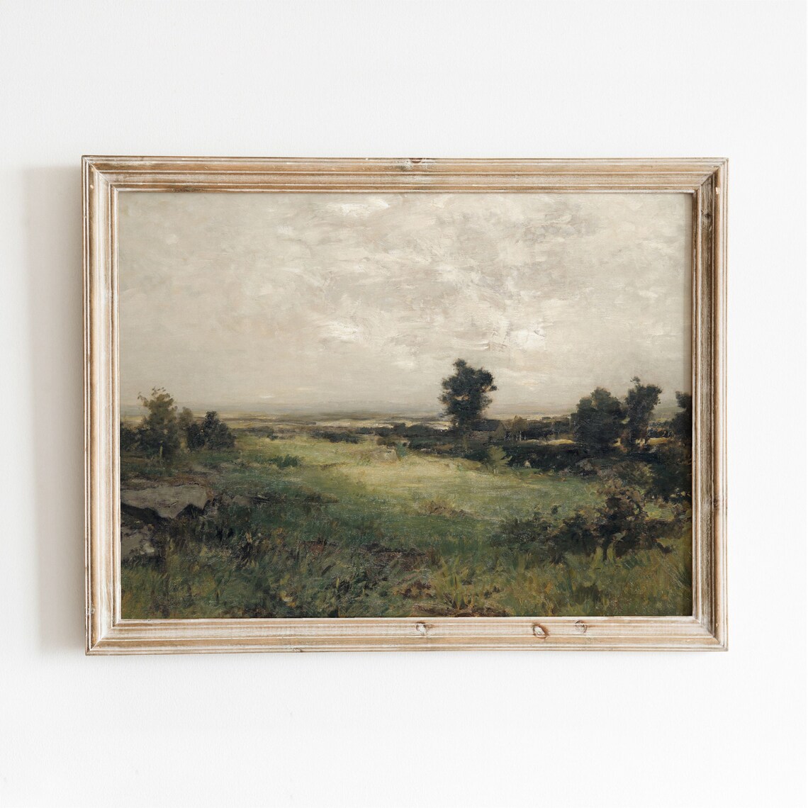Valley Region Landscape Vintage Wall Art Print