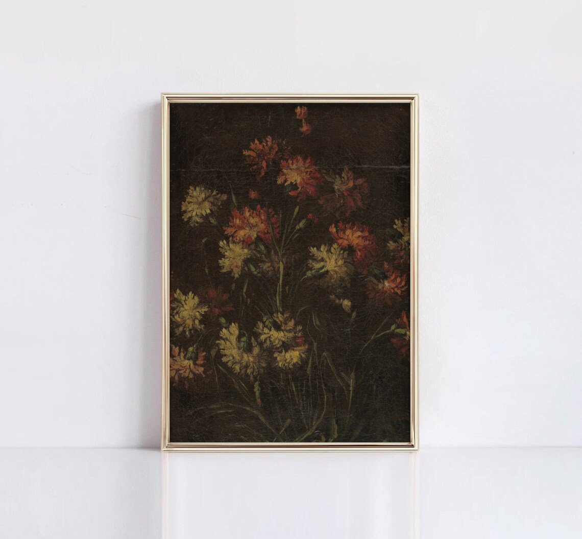 Antique Flowers Vintage Floral Art Print - Image 3