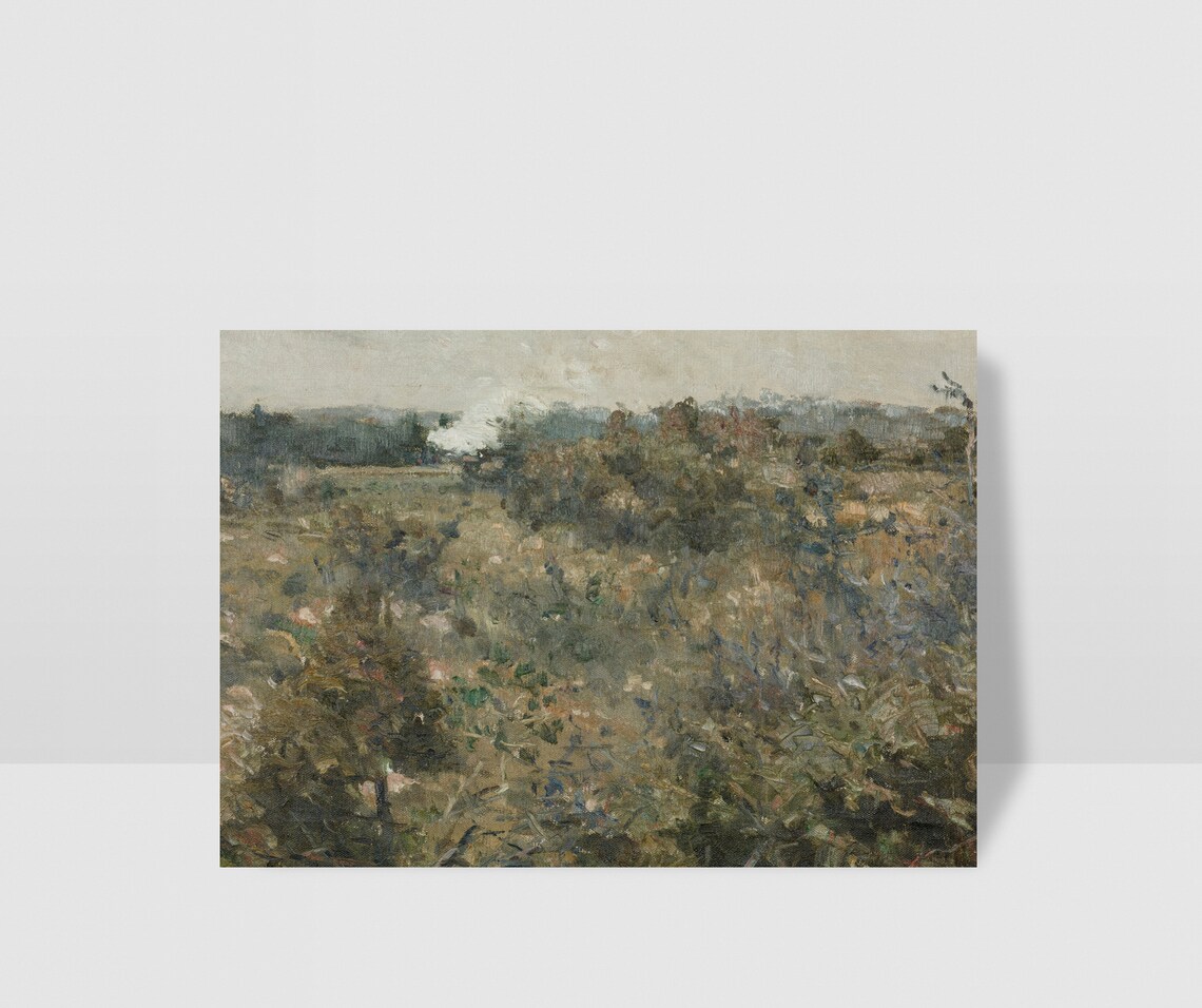 Railroad Landscape Vintage Steam Train Art Print - Image 2