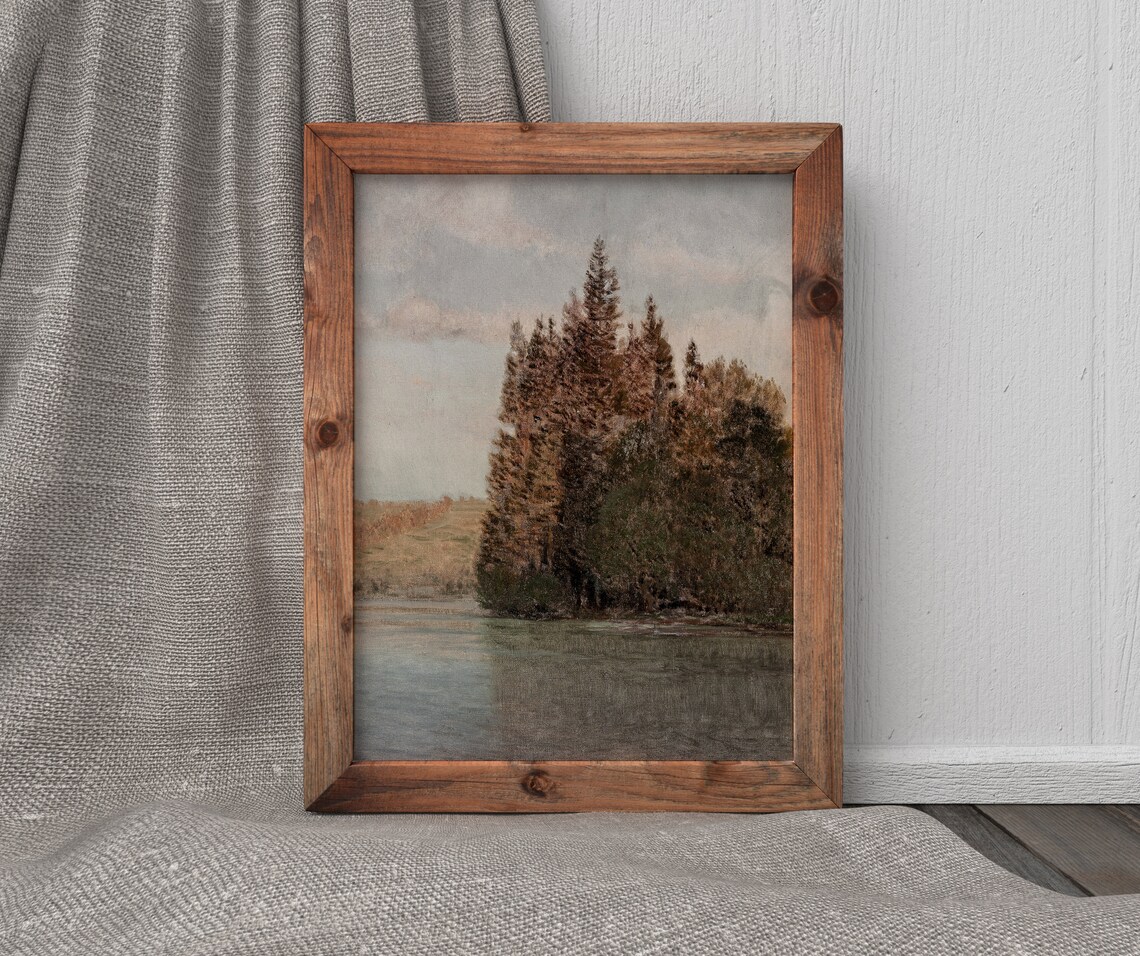 Autumn Trees Vintage Fall Foliage Art Print - Image 3