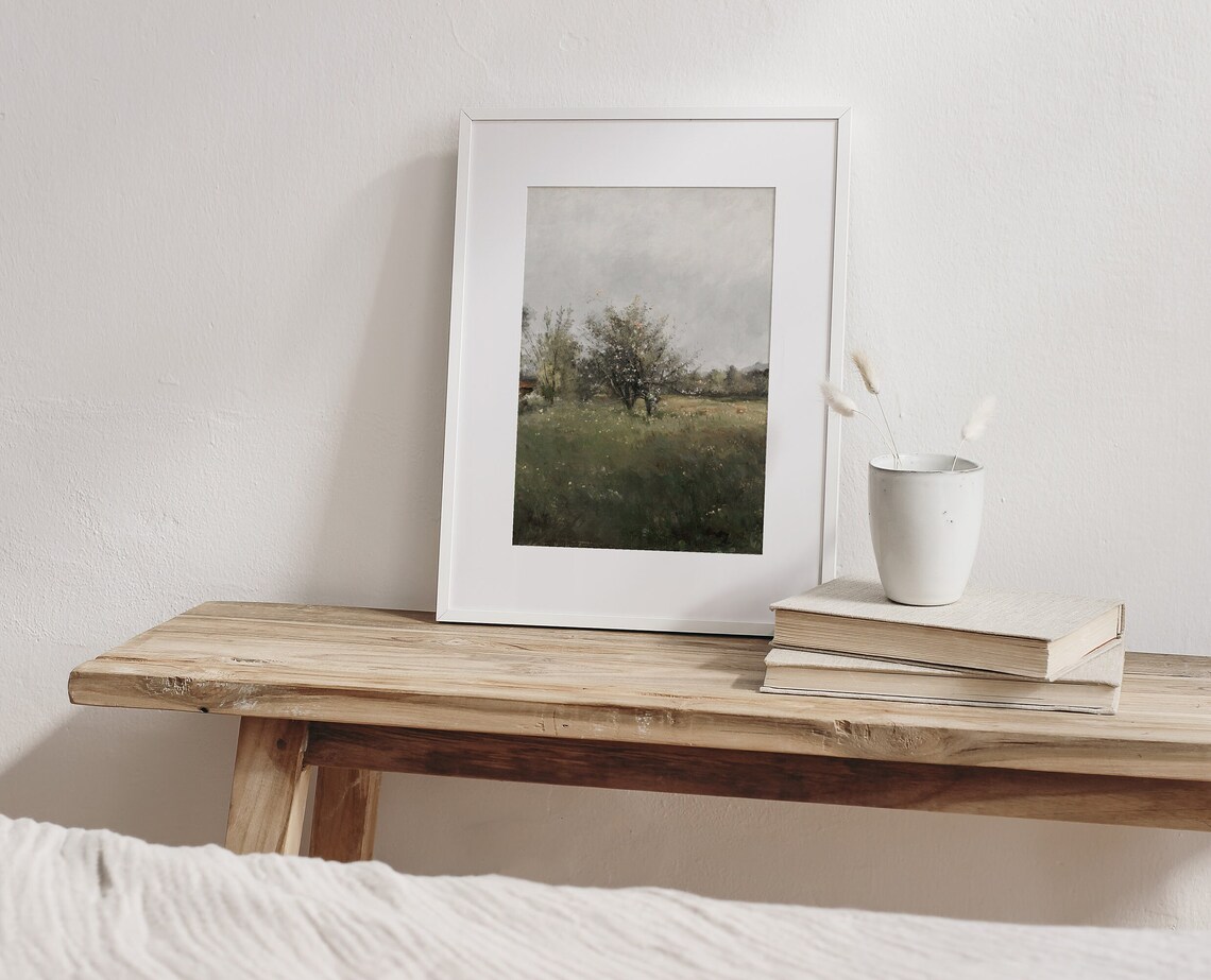 Spring Cottage Vintage Tree Blossom Art Print - Image 2