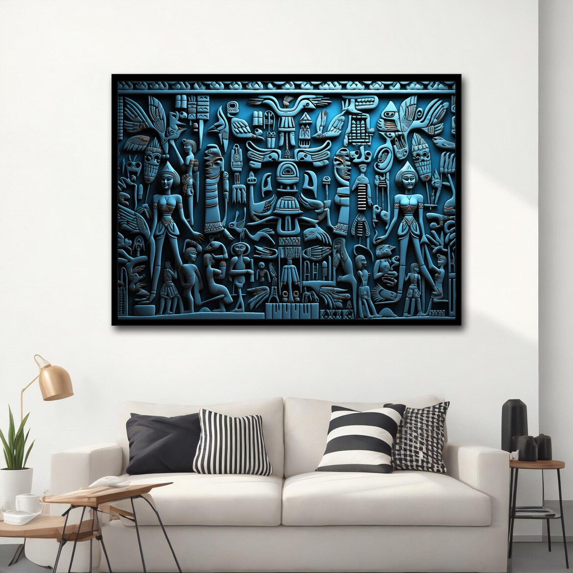 Hieroglyph Painting Historical Art Print - Image 5