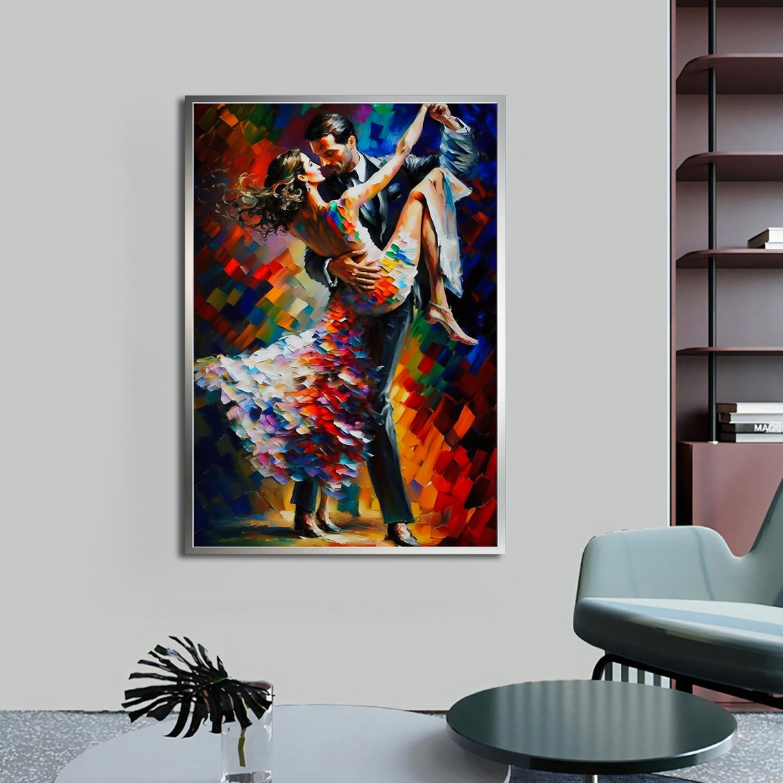 Colorful Dancing Painting Abstract Dance Poster With Different Frame Options For Your Home And Office Modern Decor Ideas - Image 5