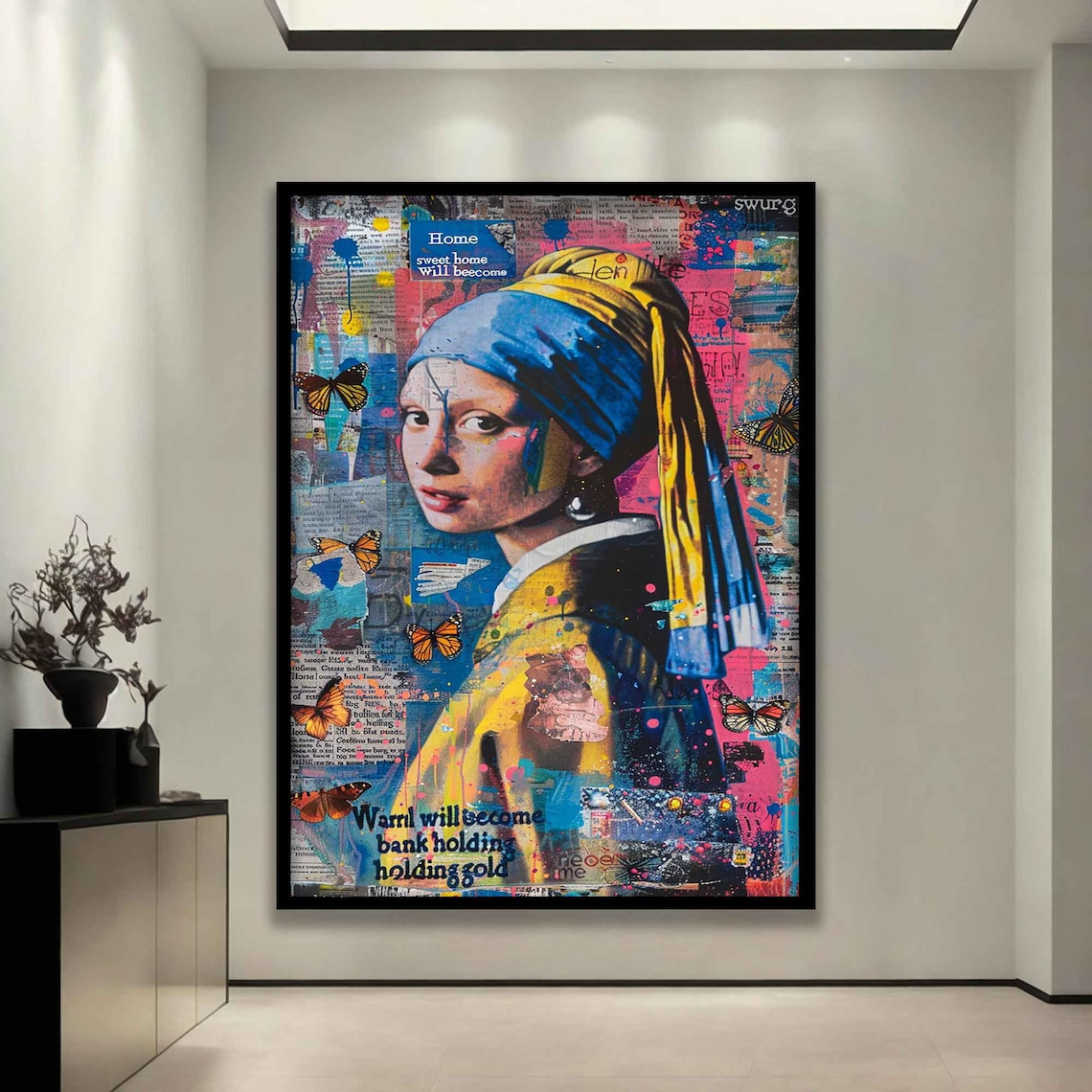 Girl With A Pearl Earring Johannes Vermeer Woman Wall Art Famous Vermeer Wall Art Woman Artwork - Image 3