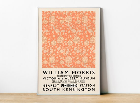 William Morris Exhibition Poster, Victoria And Albert Museum