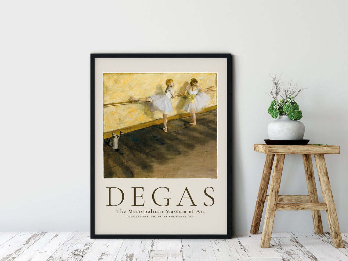 Edgar Degas Dancers Practice At The Barre Art Print