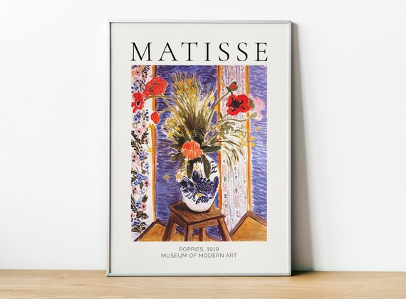 Henri Matisse - Poppies 1919 Exhibition Print