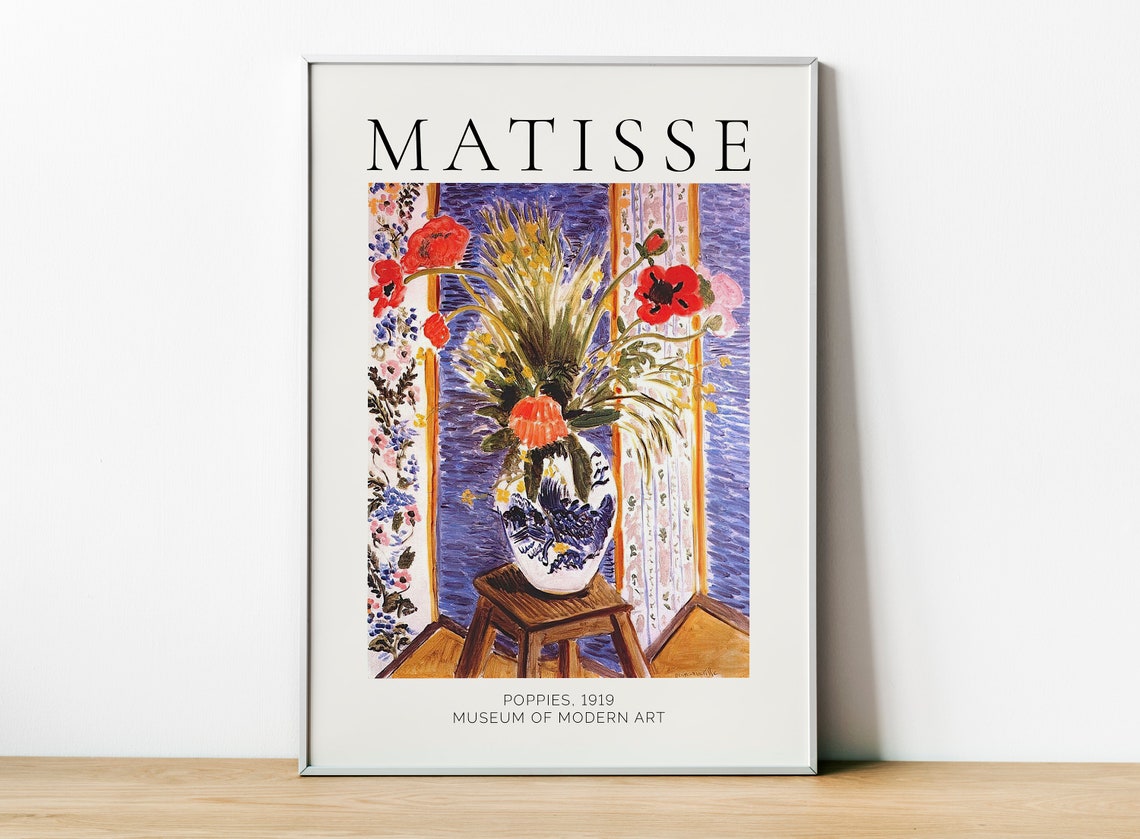 Henri Matisse - Poppies 1919 Exhibition Print