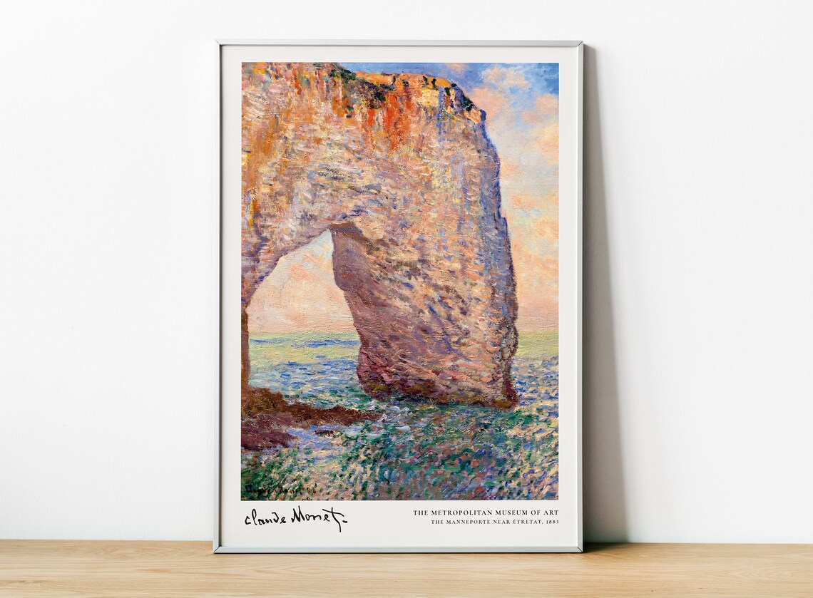 The Manneporte Etretat - Monet Exhibition Poster