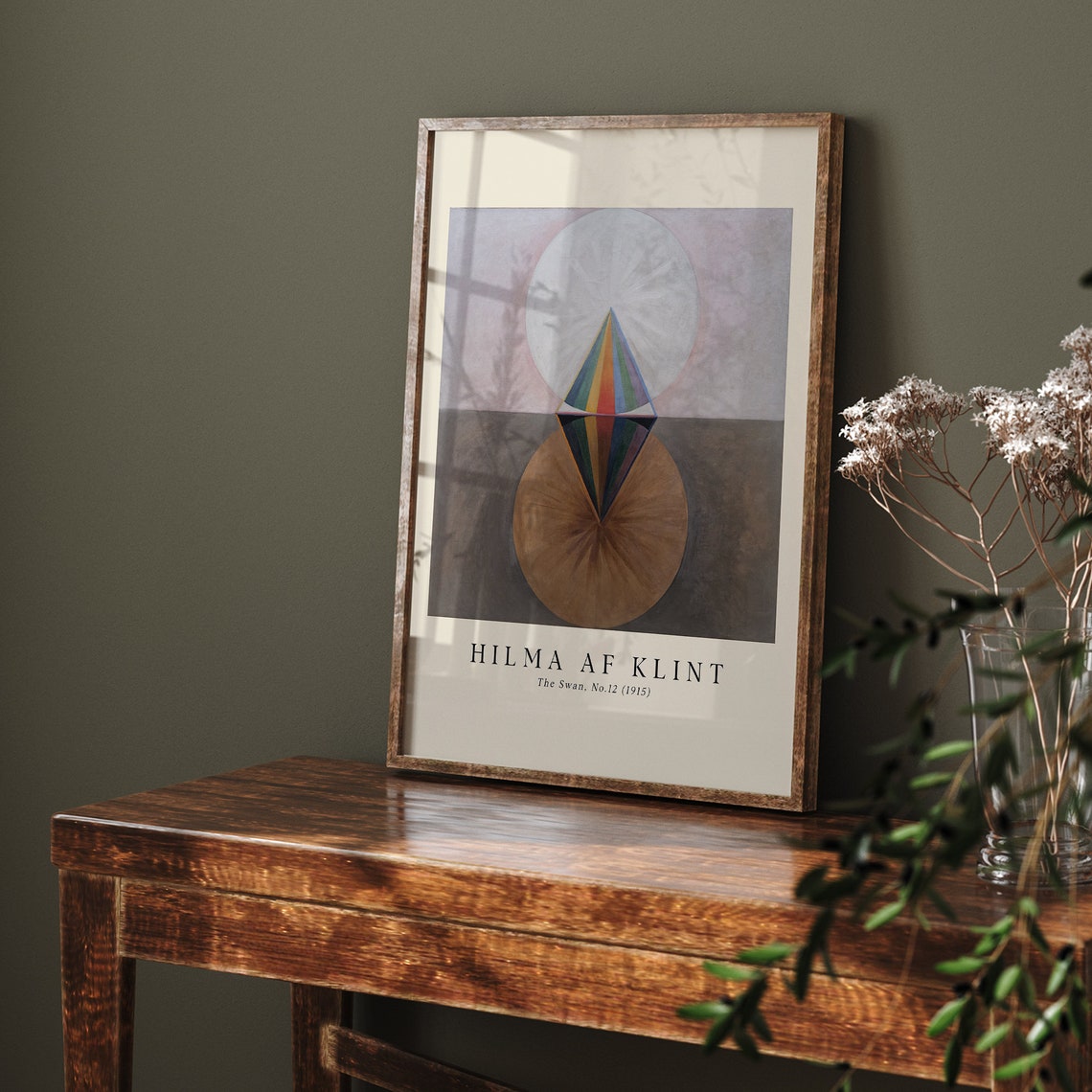 Hilma af Klint The Swan No 12 1915 Rainbow Diamond Abstract Art Poster - Image 4