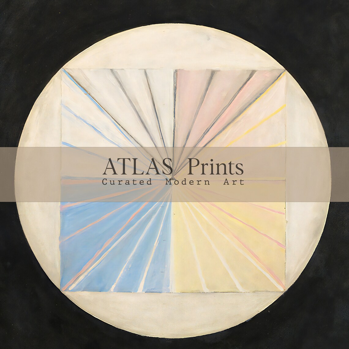 Hilma af Klint The Swan No 15 Radiant Circle Black Art Poster - Image 2