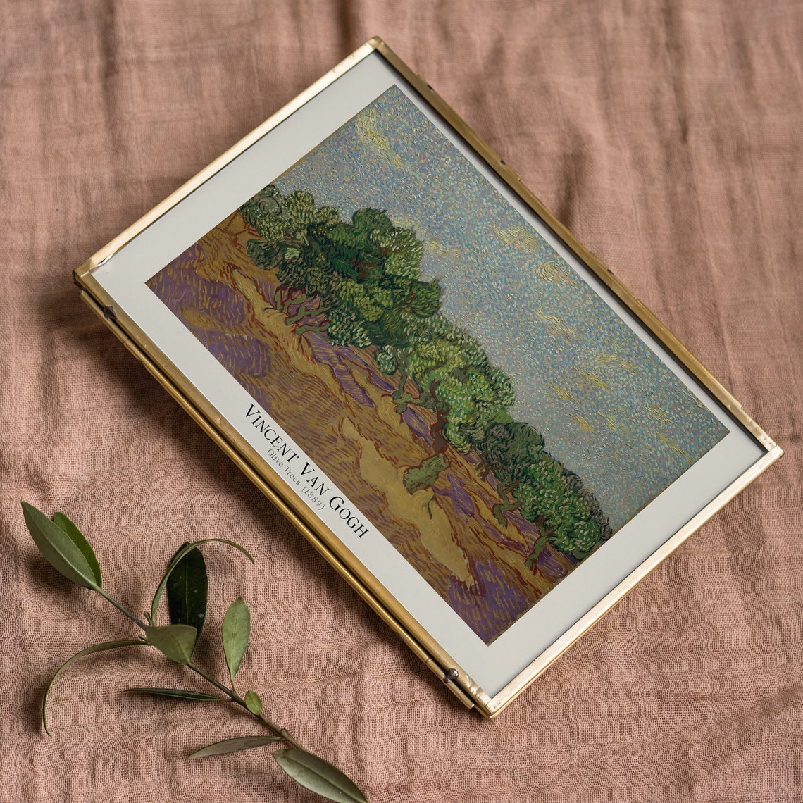 Vincent Van Gogh Olive Trees 1889 Famous Landscape Oil Painting Print - Image 4
