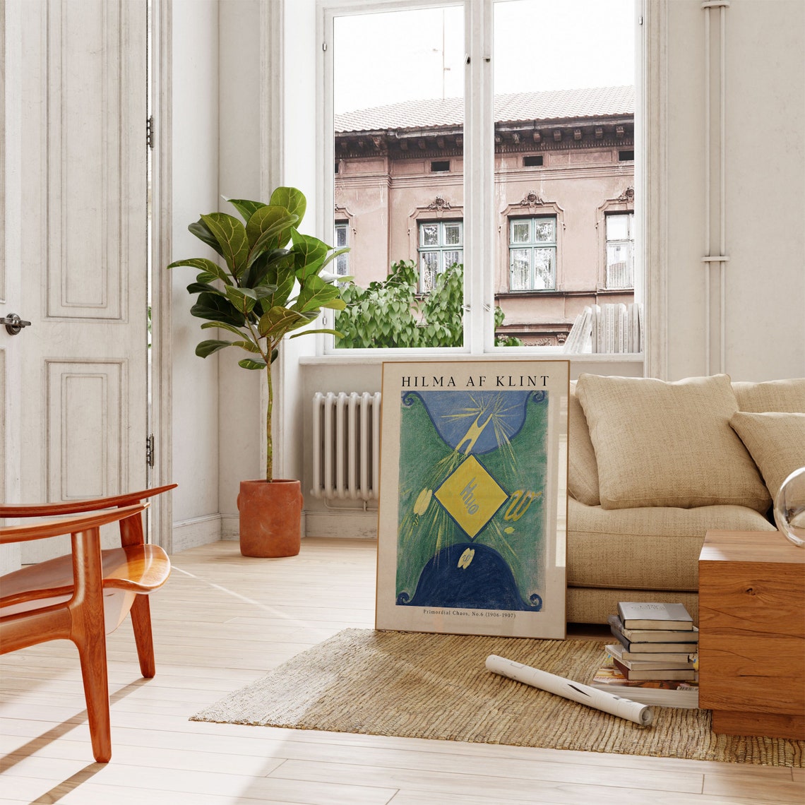 Hilma af Klint Primordial Chaos No 6 Yellow Diamond Cosmic Poster - Image 5