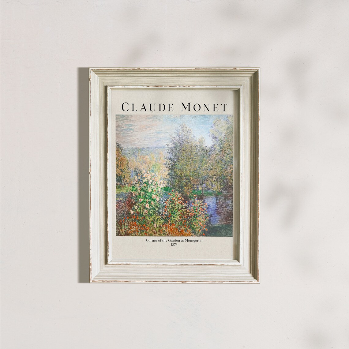 Claude Monet Corner of the Garden at Montgeron 1876 Floral Poster - Image 4