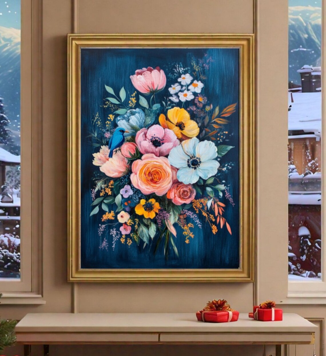 Vintage Botanical Floral Boho Wall Art Print - Image 2