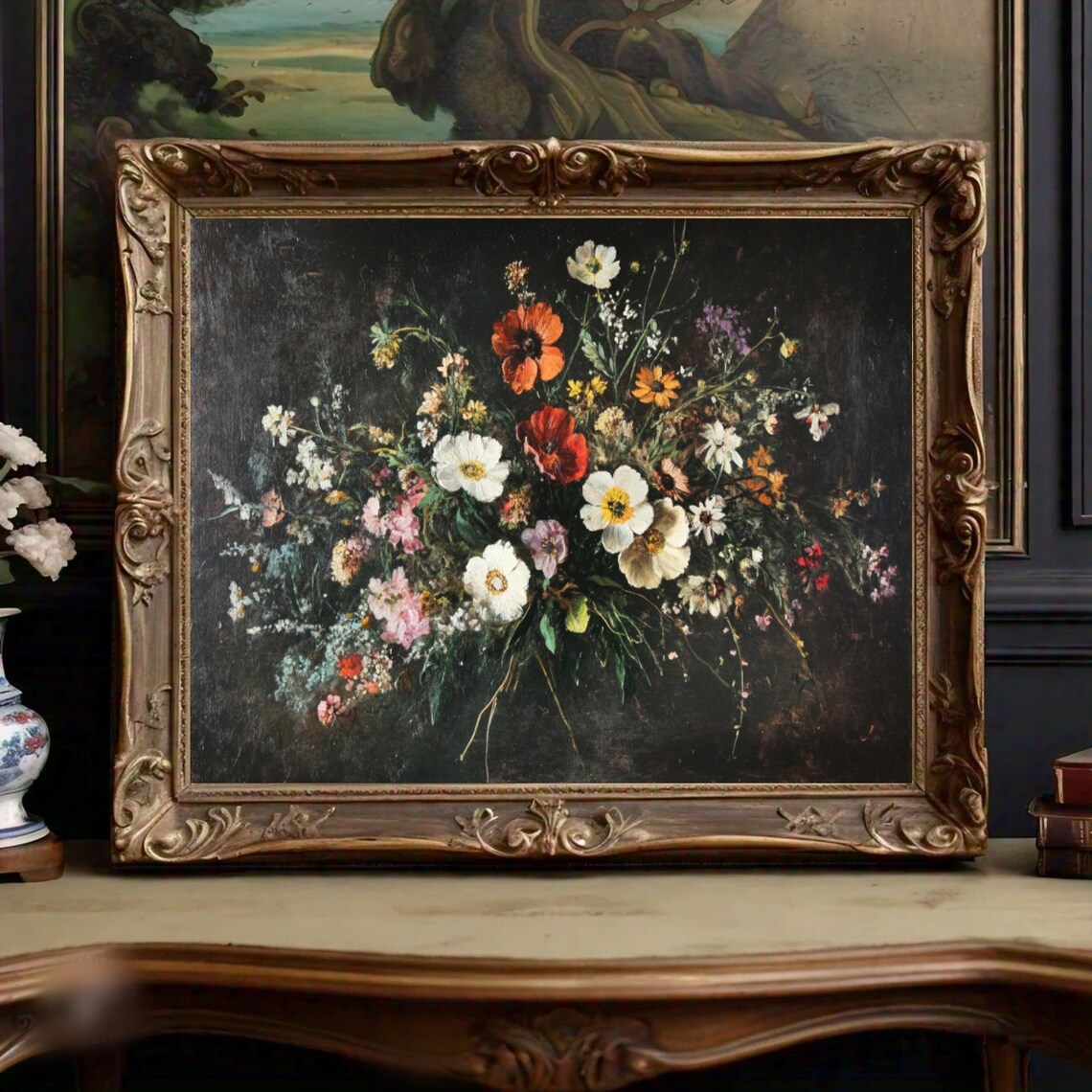 Vintage Floral Wildflower Botanical Art Print
