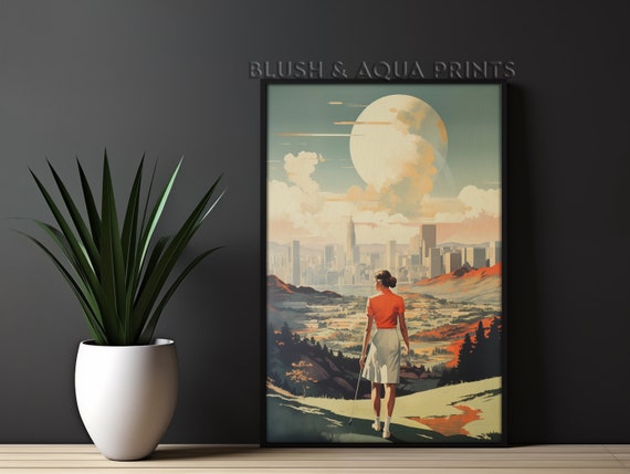 Eclectic Vintage Golf Poster Maximalist Wall Art Prints Trendy Room Decor Boho Bedroom Over The Bed