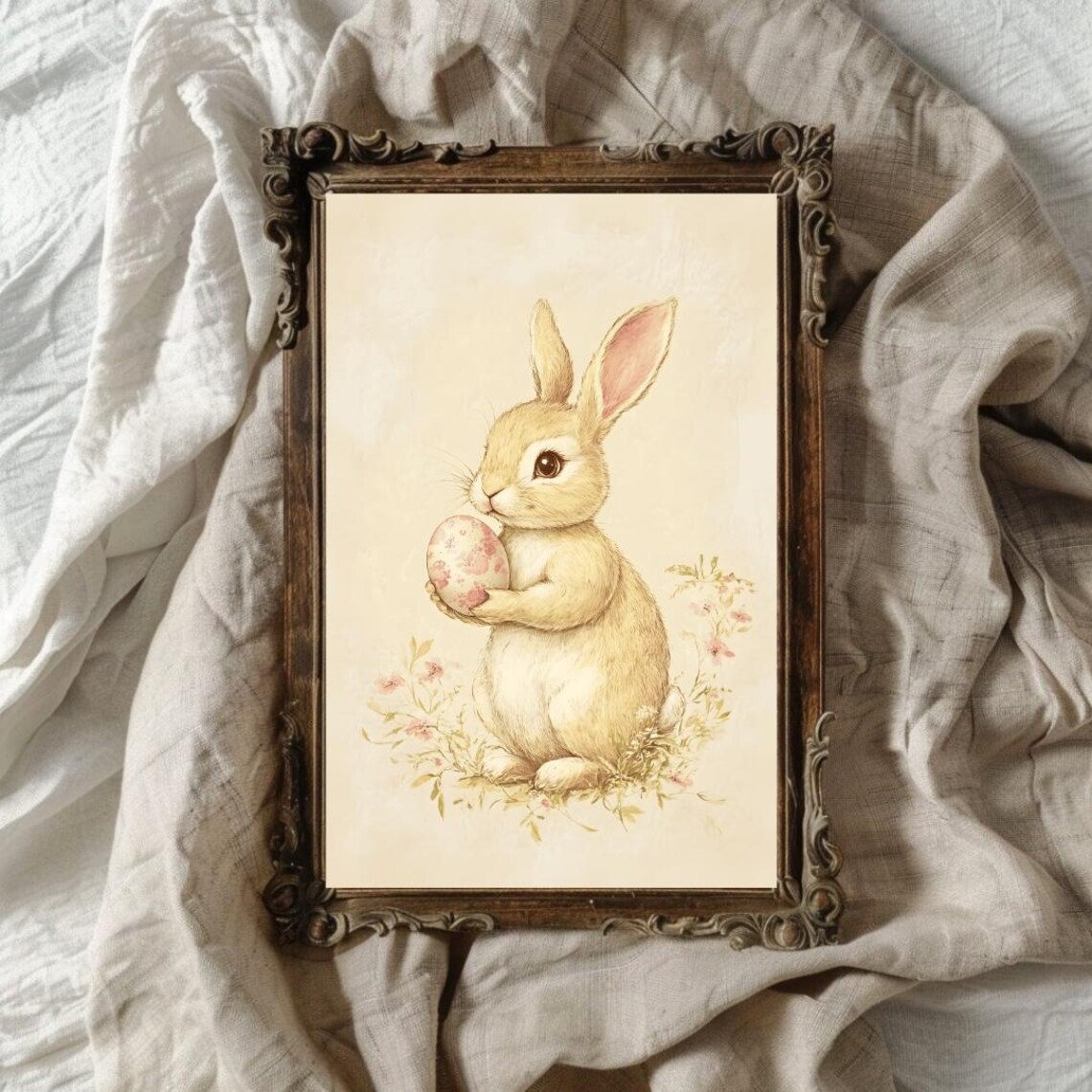 Spring Bunny Easter Decor, Coquette Style - Image 2