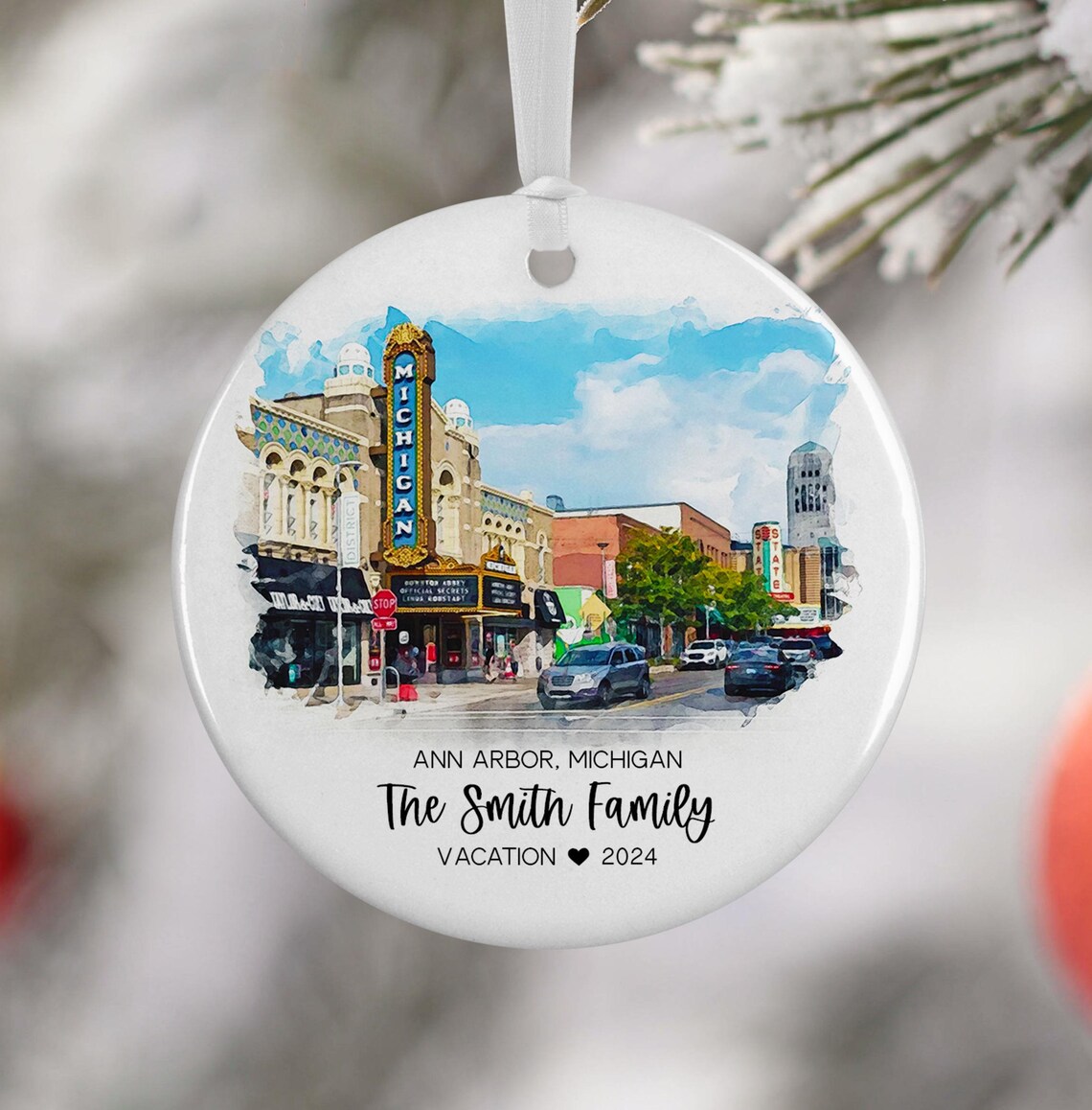 Ann Arbor Michigan Travel Souvenir Art Print
