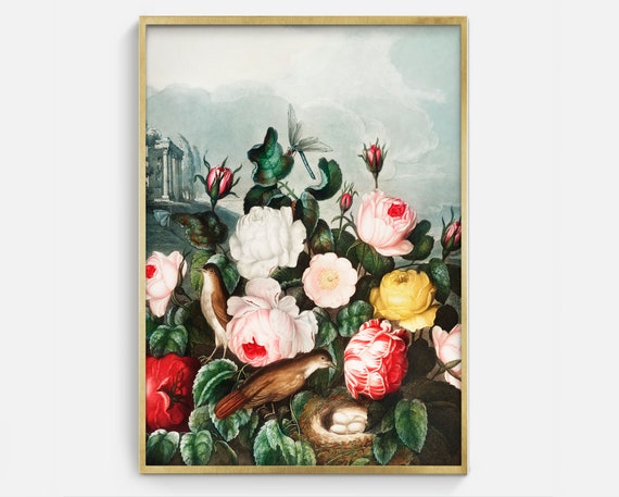 Botanical Scientific Illustration, Vintage Floral Art Print