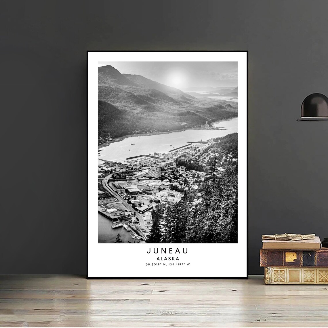 Juneau Minimalist Travel Poster, Alaska City View - Image 2