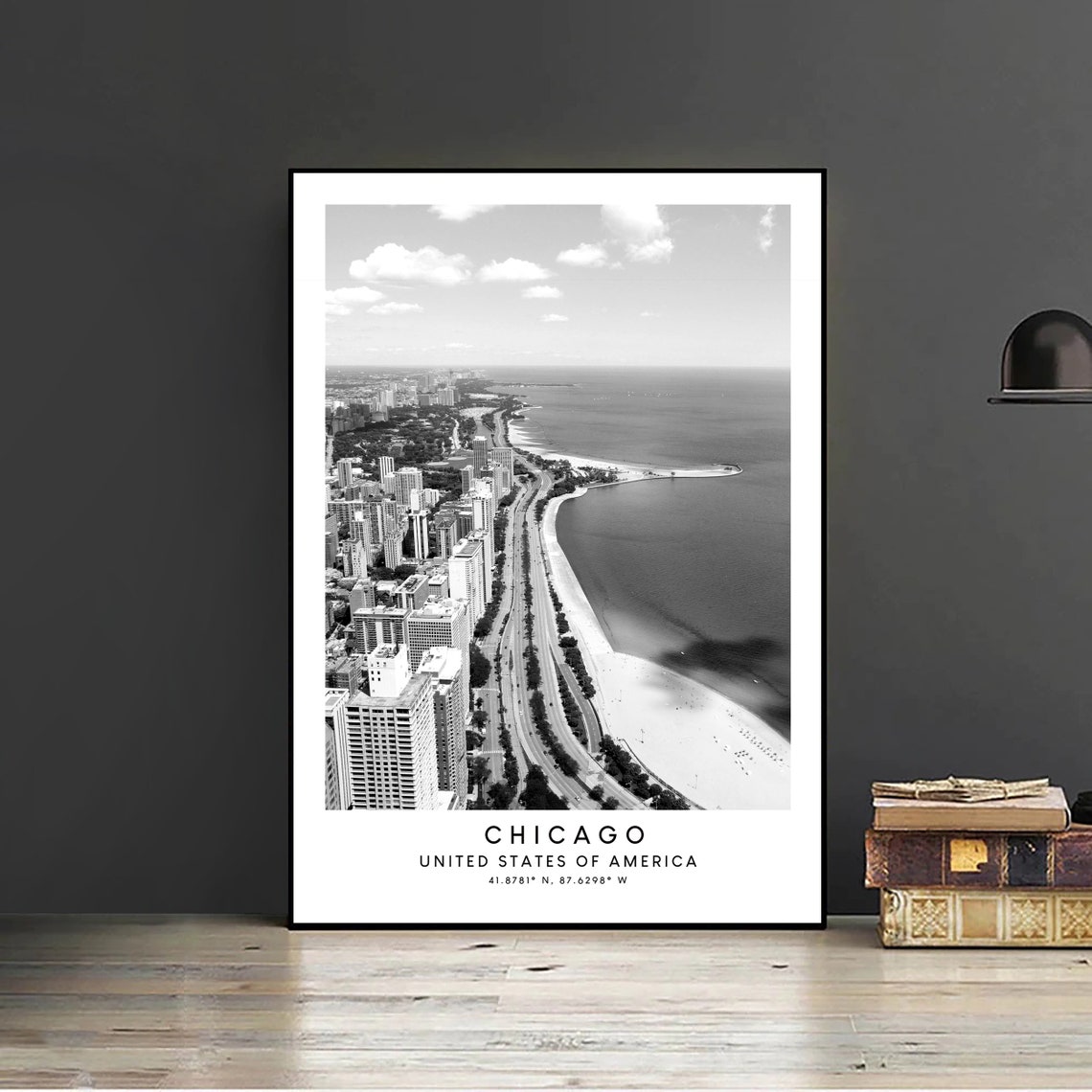 Chicago Minimalist Travel Poster, City Skyline - Image 2