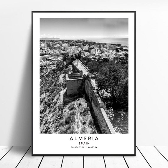 Almeria Minimalist Travel Poster, Spain Wall Art