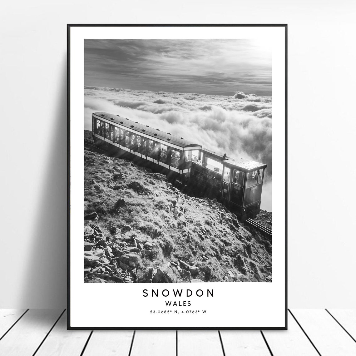 Snowdonia National Park & Snowdon Minimalist Travel Poster
