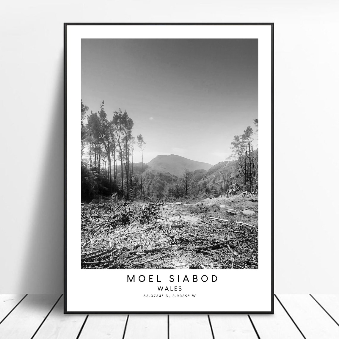 Moel Siabod Minimalist Poster Print, Wales