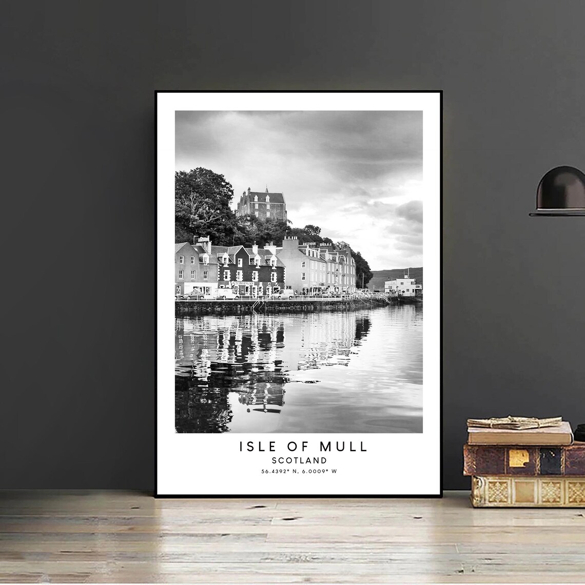 Isle Of Mull, Black And White Minimalist Travel Poster - Image 2