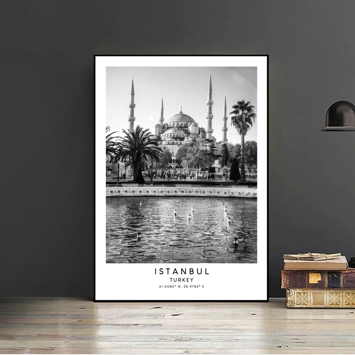 Istanbul Coordinates Minimalist Travel Poster - Image 2