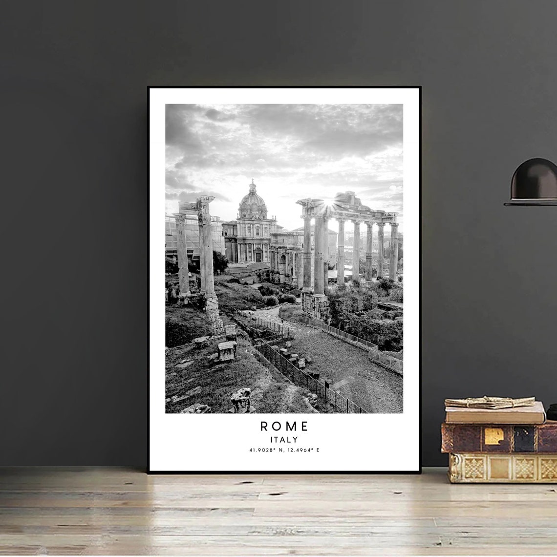 Rome Italy Minimalist Travel Poster, Roman Ruins - Image 2