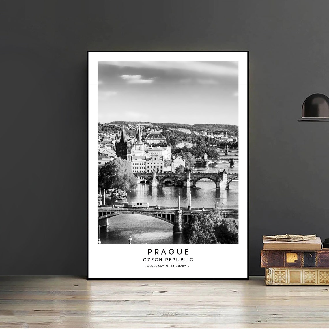 Prague Travel Poster, Minimalist Czech Republic City Print - Image 2