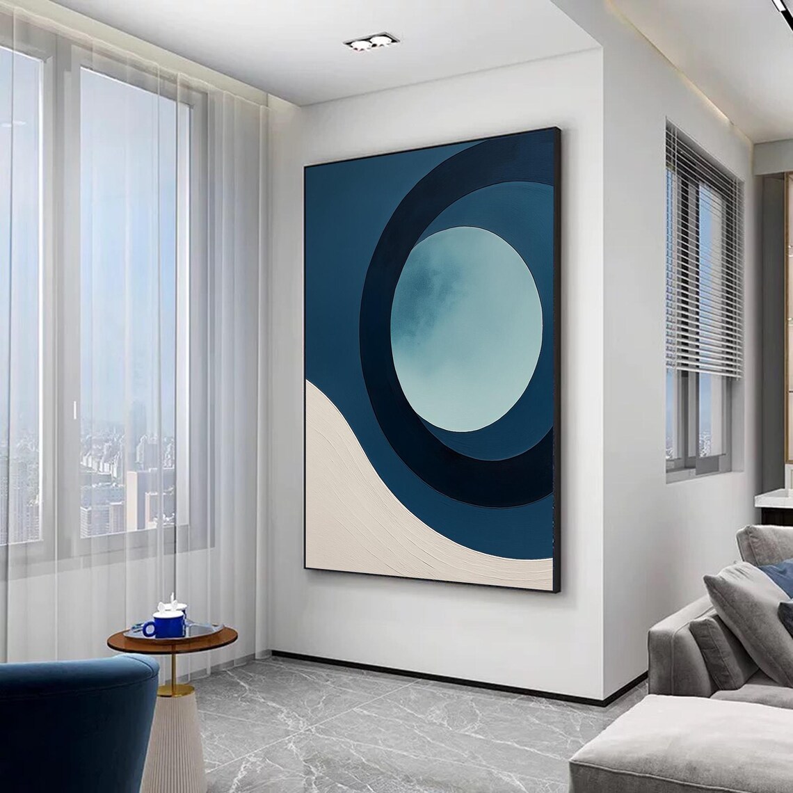 Abstract Circle, Modern Minimalist Geometric Design - Image 2