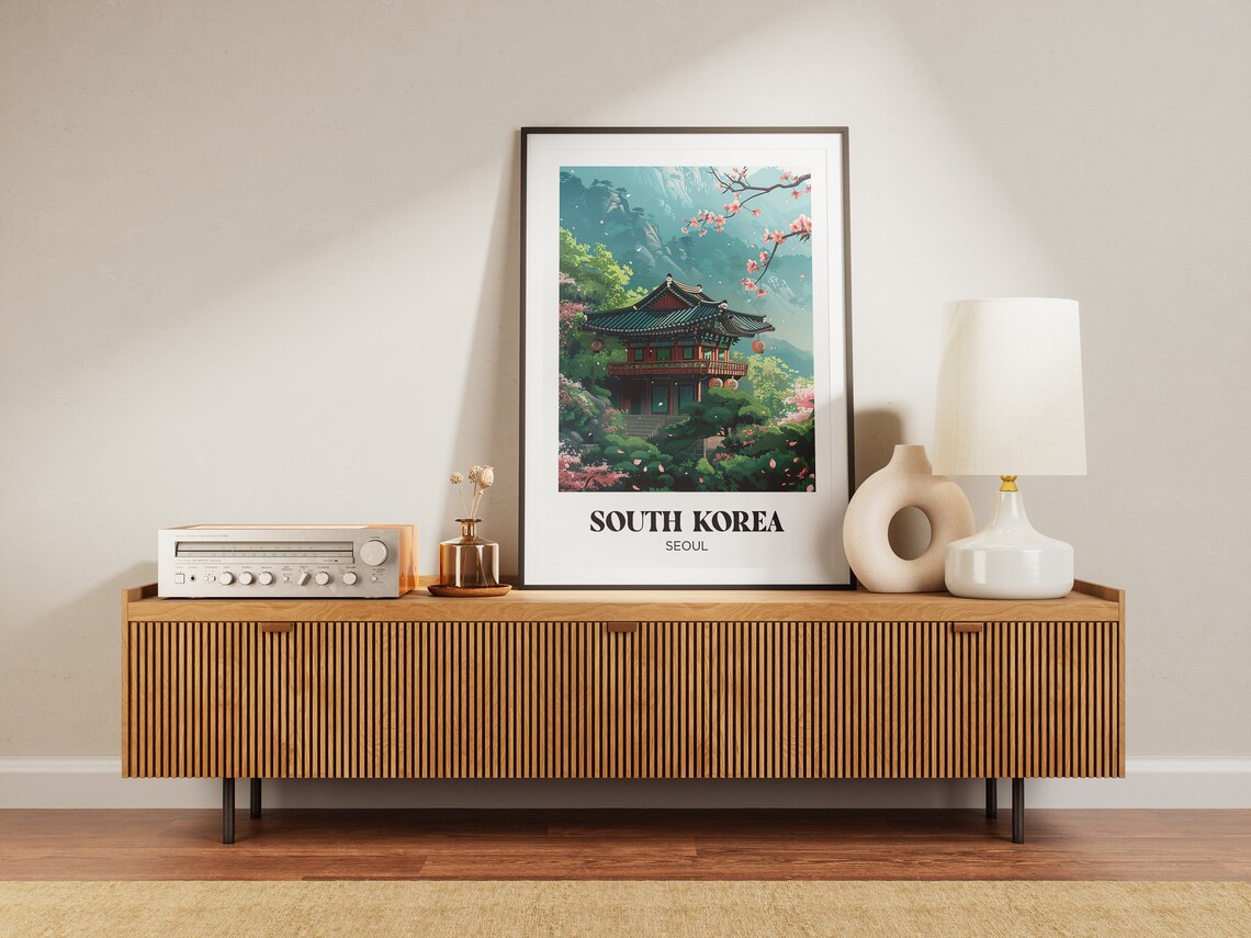 Tokyo Travel Poster, Japan Watercolor Art Print - Image 3