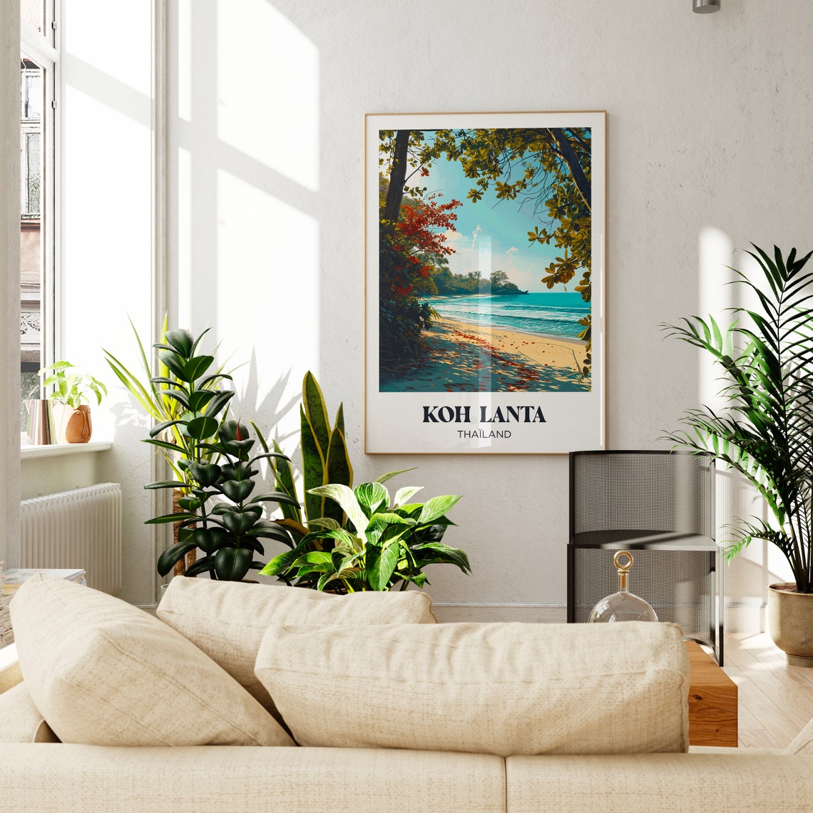 Koh Lanta Thailand Tropical Beach Shoreline Jungle Travel Poster - Image 4