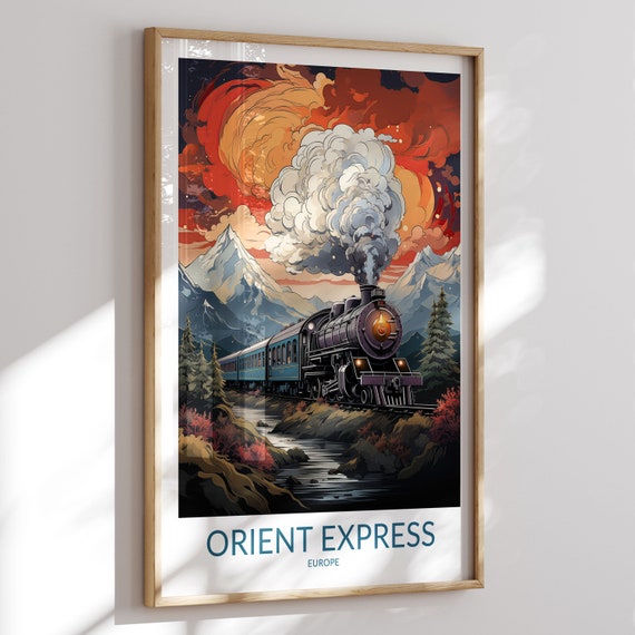 Orient Express Print No 5 Orient Express Poster Orient Express Wall Art Orient Express Art Print Travel Gift Orient Express Artwork