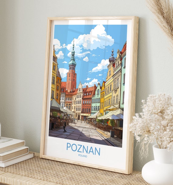 Poznan Print Poznan Poster Poznan Wall Art Poznan Art Print Poznan Artwork Poznan Travel Gift Poland Print Poland Poster Home Decor
