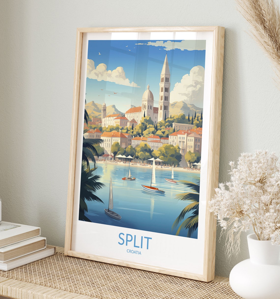 Split Print No 2 Split Poster Split Art Print Split Artwork Split Travel Gift Croatia Print Croatia Home Decor Split Wall Art