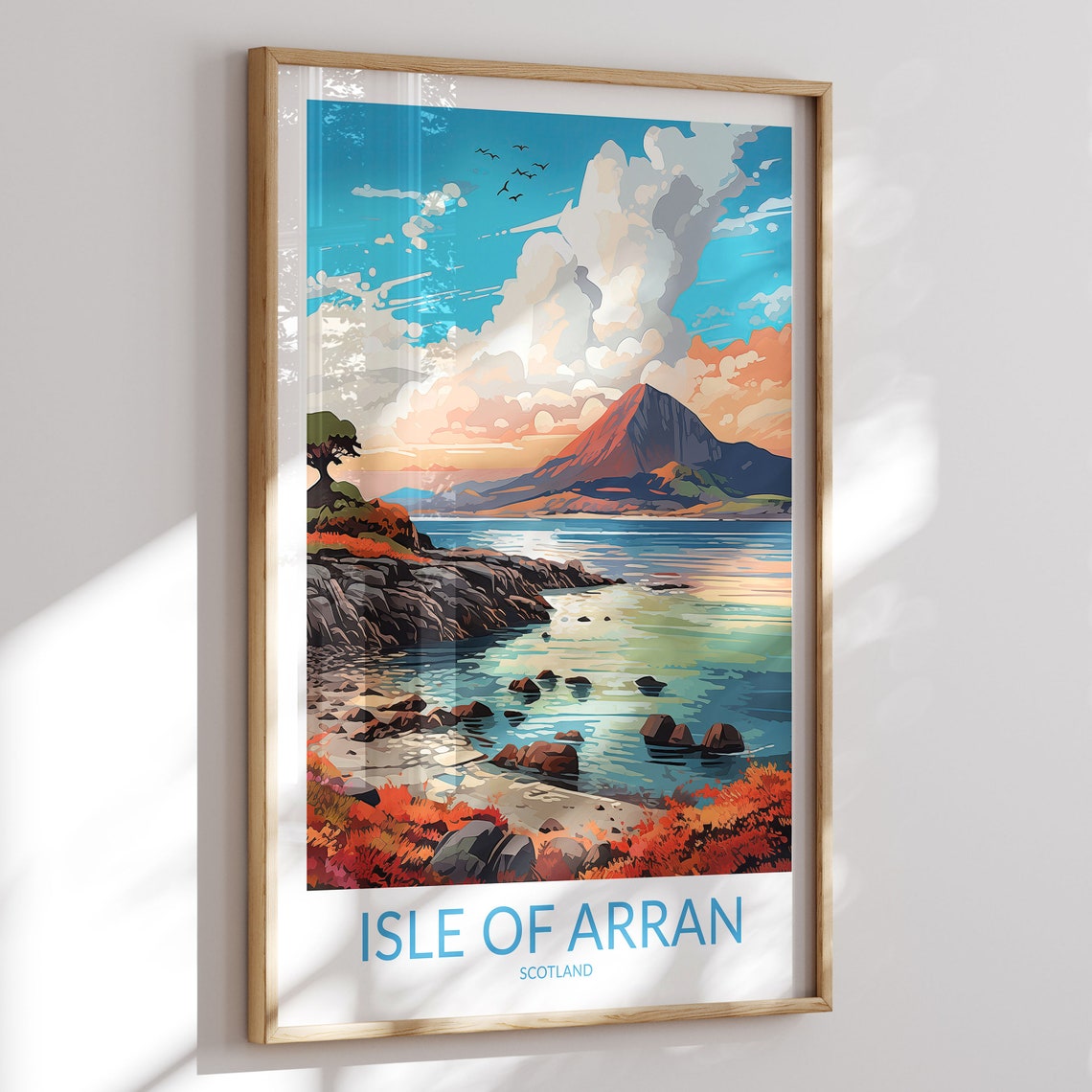 Isle Of Arran Print No 2 Isle Of Arran Poster Isle Of Arran Wall Art Isle Of Arran Art Print Artwork Travel Gift Scotland