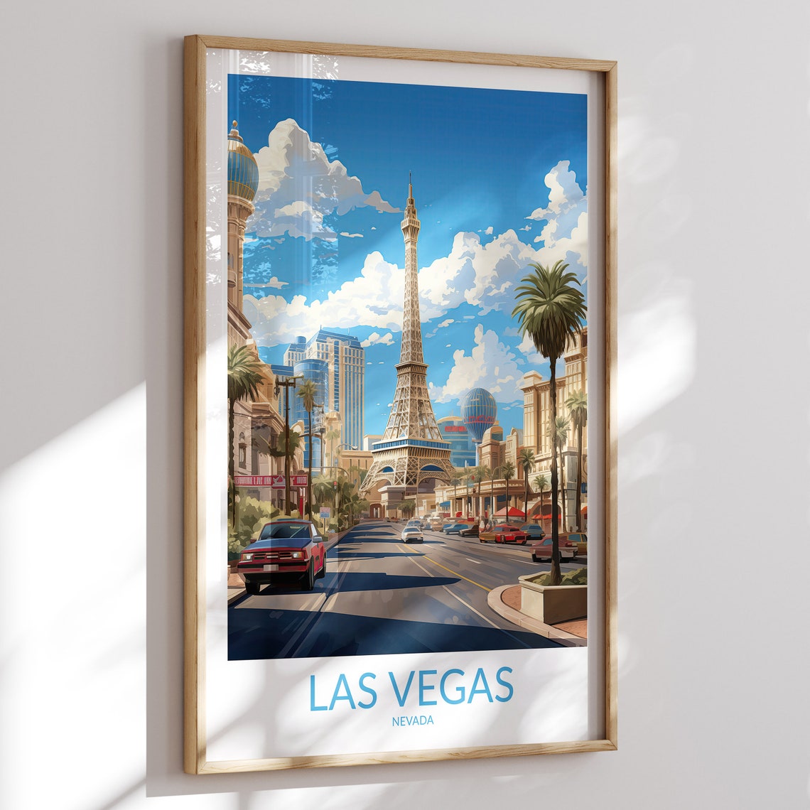 Las Vegas Print No 6 Las Vegas Poster Las Vegas Wall Art Las Vegas Art Print Las Vegas Artwork Nevada Traveler Gift