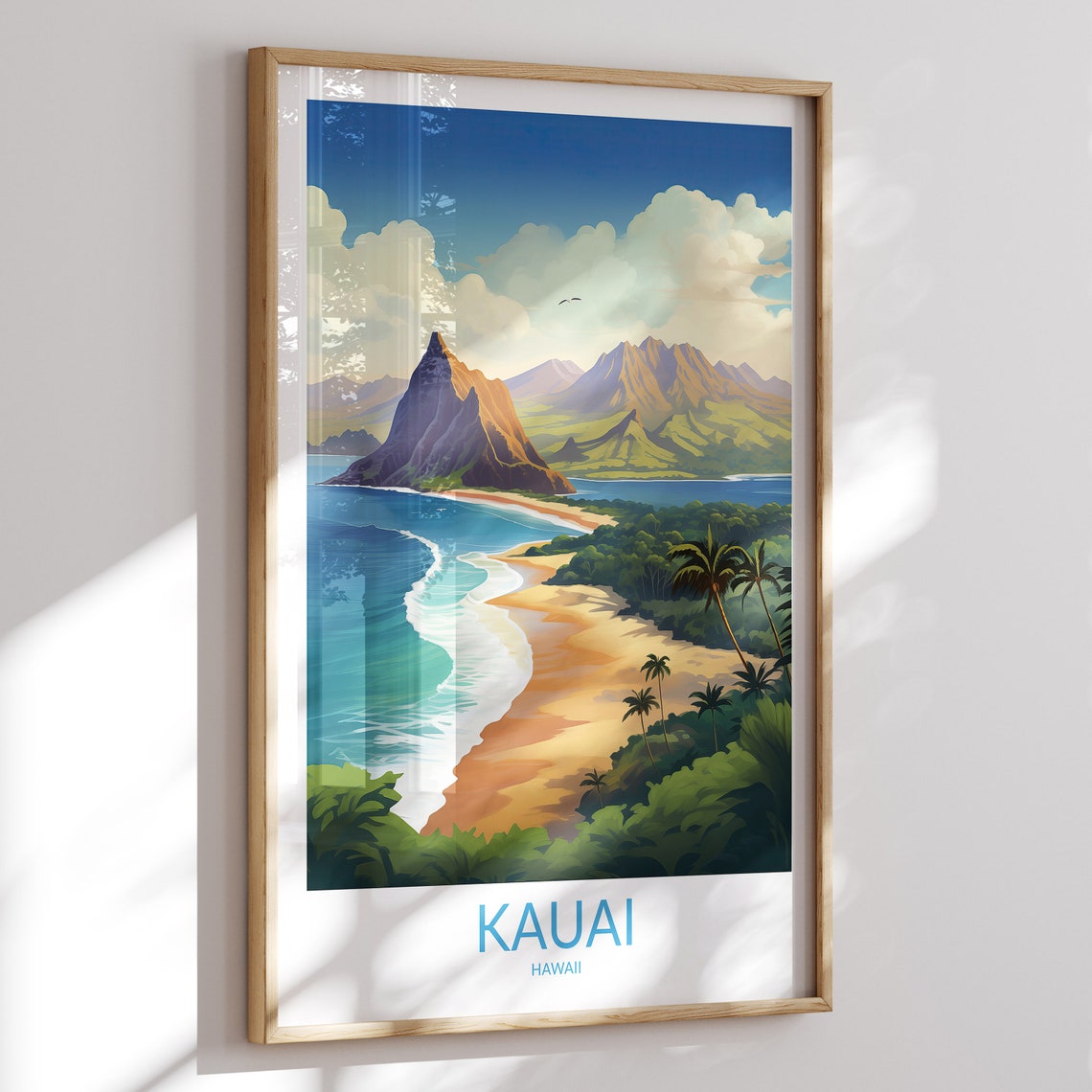 Kauai Print No 4 Kauai Poster Kauai Wall Art Kauai Art Print Kauai Artwork Kauai Travel Gift Hawaii Print Hawaii Poster Home Decor