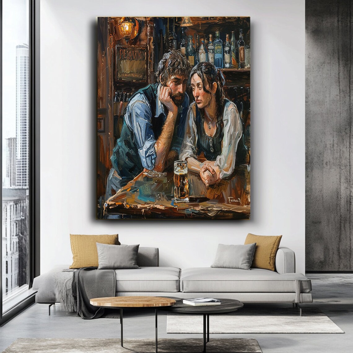 Beer Art, Modern Romantic Decor For Couples - Image 3