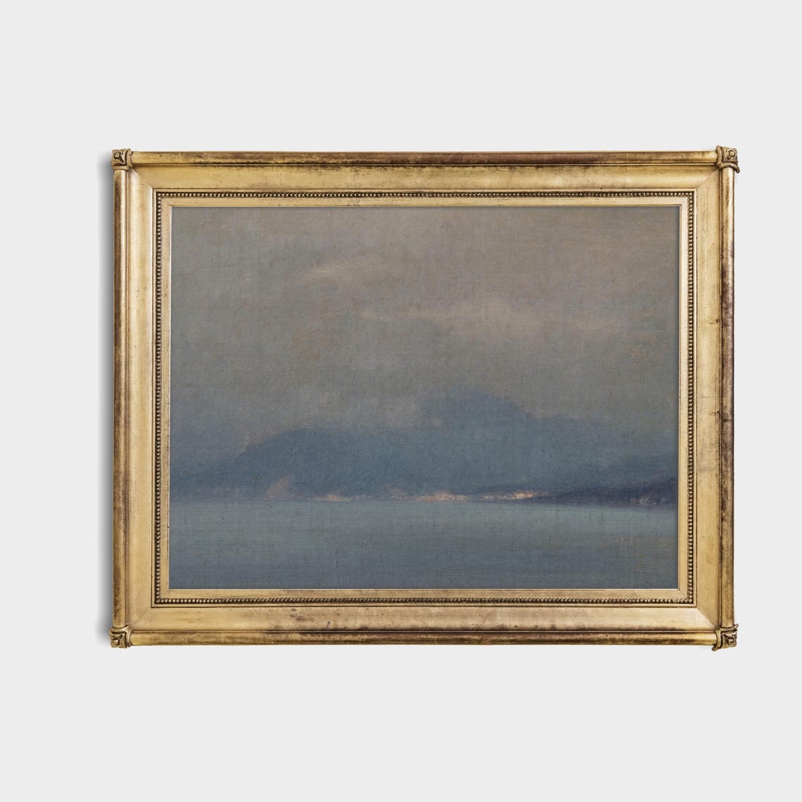 Misty Seascape Foggy Ocean Mountains Moody Coastal Marine Poster - Image 4