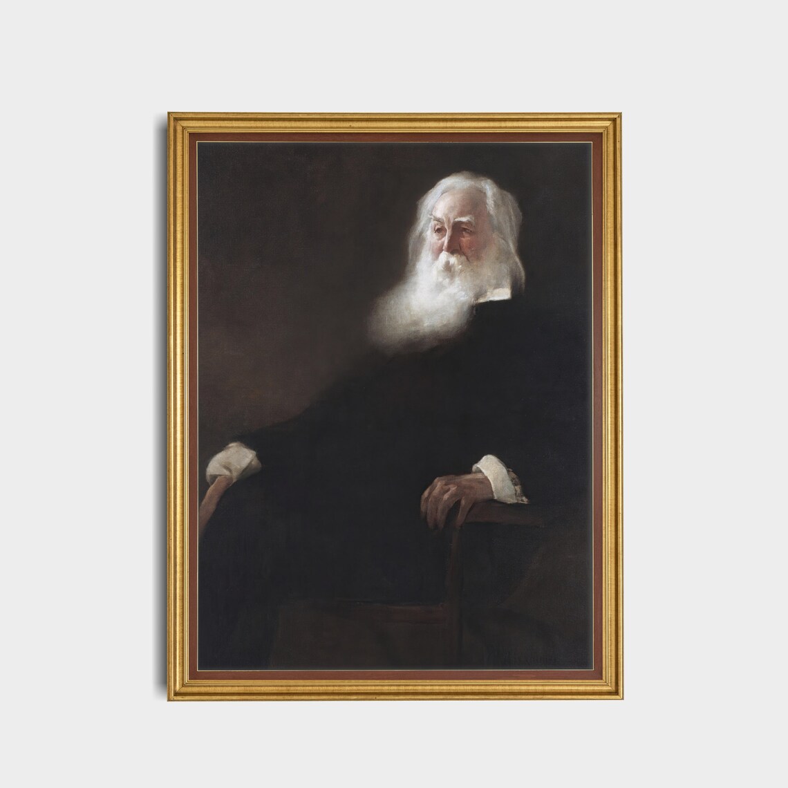 Vintage Gentleman Portrait, Rustic Art Print - Image 3