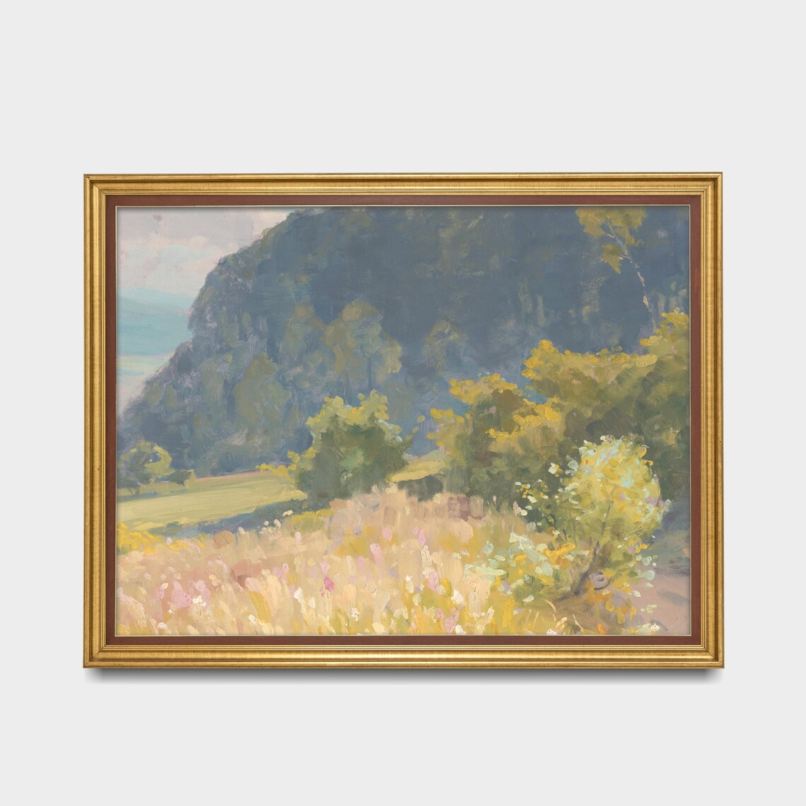 Vintage Spring Landscape, Farmhouse Art Print - Image 2