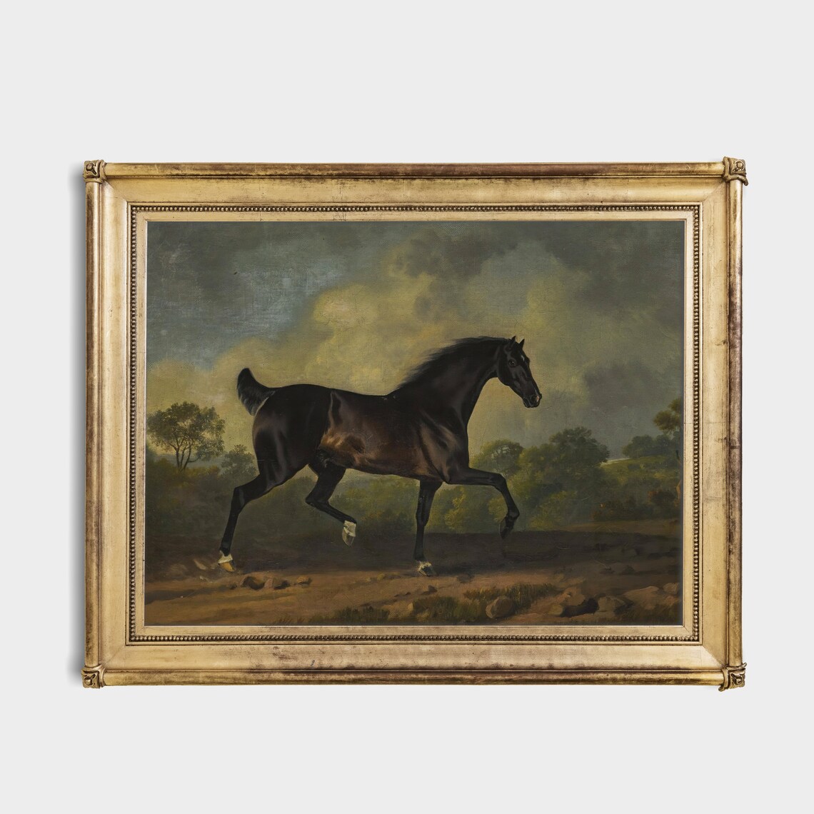 Vintage Horse Painting, Farmhouse Wall Art Print - Image 4